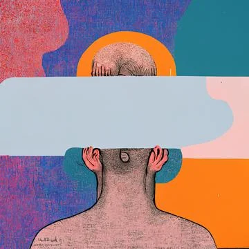Mental illness include depression, anxiety disorders, schizophrenia, eating d Illustrazione stock