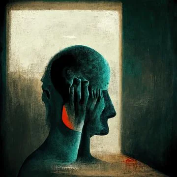 Mental illness refers to a wide range of mental health condition anxiety, dep 스톡 일러스트