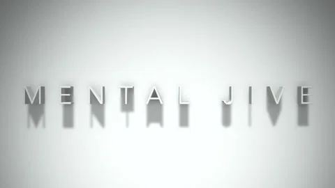 Mental jive 3D title animation with shadows on a white background Stock Footage 297668452