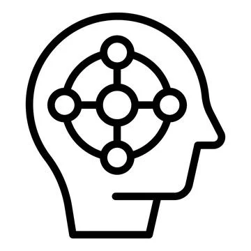 Mental overload icon outline vector. Work burnout Stock Illustration