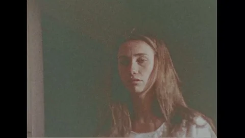 Mental patient talks about her condition and current situation - 1974 Stock Footage 106076755