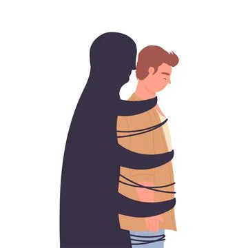 Mental psychological problems Stock Illustration