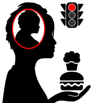 Mental Weight Control Illustrazione stock