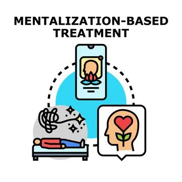 Mentalization based treatment concept for psychology and well being Stock Illustration