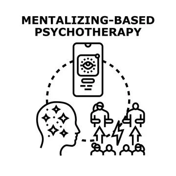 Mentalizing based psychotherapy improving emotional intelligence Stock Illustration