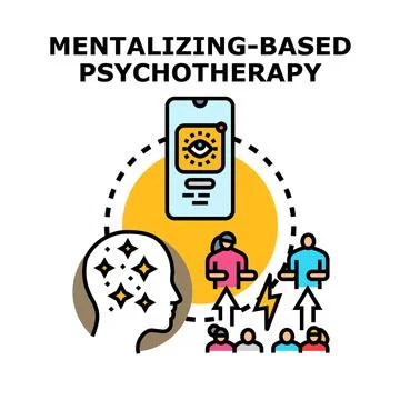 Mentalizing based psychotherapy improving emotional intelligence Stock Illustration