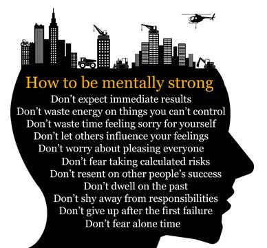 Mentally strong Illustrazione stock