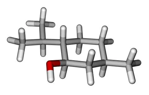 Menthol sticks molecular model Stock Illustration