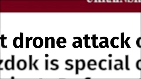 Mentioning drone attack in media headlines 動画素材 277224451
