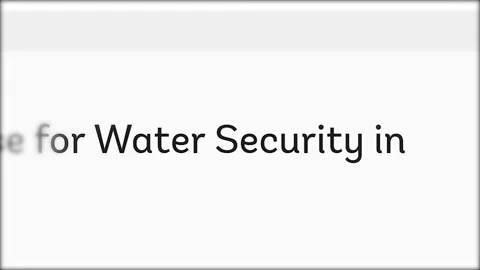 Mentioning water security in media headlines Vídeo Stock 298698168