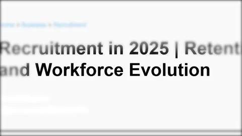 Mentioning workforce and workplace evolution in media headlines Stock Footage 300121477