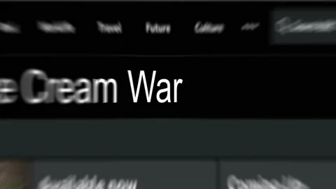 Mentions of the war in the media headlines. Stock Footage 230326532