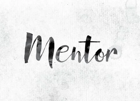 Mentor Concept Painted in Ink Illustrazione stock