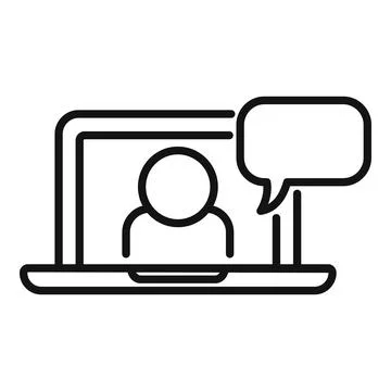 Mentor development icon outline vector. Training education Illustrazione stock