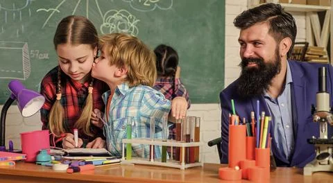 Mentor driven afterschool program. Practical knowledge. Basic knowledge. Study 스톡 사진