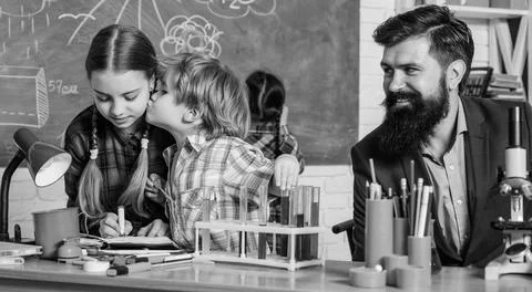 Mentor driven afterschool program. Practical knowledge. Basic knowledge. Study Stock Photos