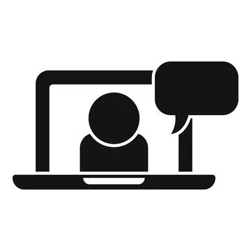 Mentor employee icon simple vector. Education online Stock Illustration