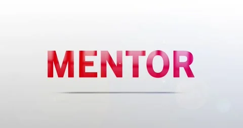 Mentor. Particle Logo. Text Animation 스톡 동영상 137503368