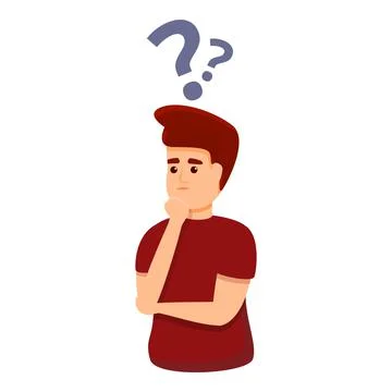 Mentor problem solving icon, cartoon style Stock Illustration