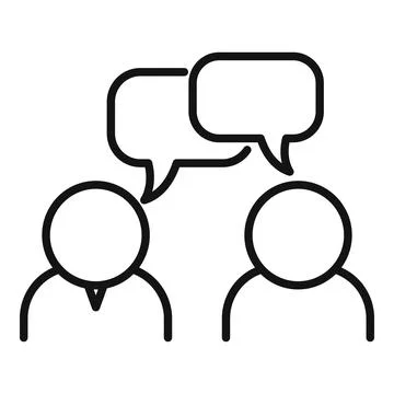 Mentor strategy icon outline . Help skill Stock Illustration