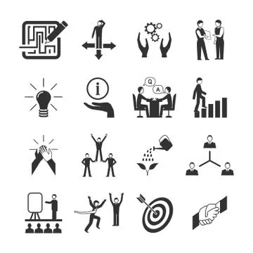 Mentoring Icons Set イラスト素材