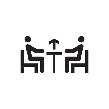 Mentoring vector icon logo design Stock Illustration
