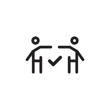 Mentoring vector icon logo design Stock Illustration