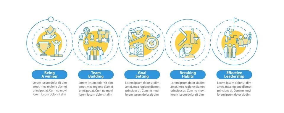 Mentoring vector infographic template Stockillustratie
