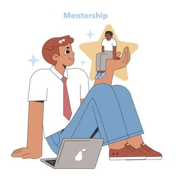 Mentorship concept. Vector illustration. Stock Illustration