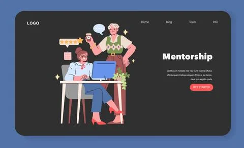 Mentorship concept Vector illustration イラスト素材
