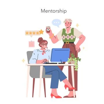 Mentorship concept Vector illustration 스톡 일러스트