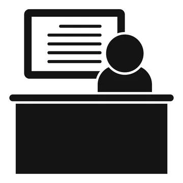 Mentorship icon simple vector. Mentor training 스톡 일러스트