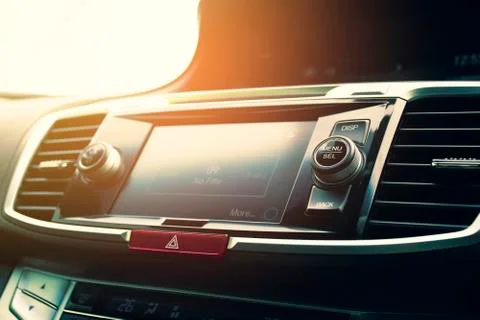 Menu and Select button. Foto stock