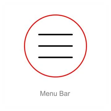 Menu Bar Stock Illustration