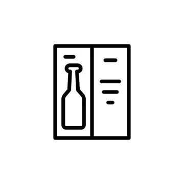 Menu, beer, pub icon. Simple line, outline vector elements of international beer Illustrazione stock