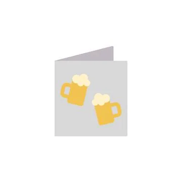 Menu, beer, pub icon. Simple color vector elements of international beer day Illustrazione stock
