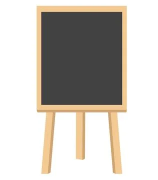 Menu Black Board. Blank cafe menu blackboard sign. flat style. Illustrazione stock