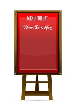 Menu board Stock Illustration