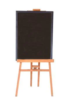 Menu board stand isolated Stock Photos