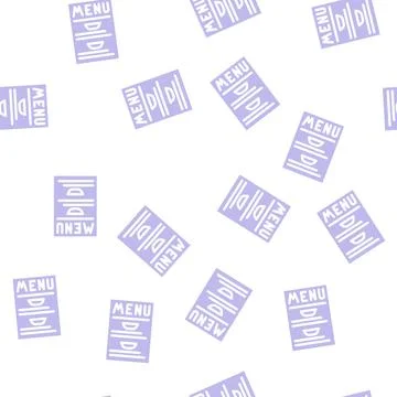 Menu buffet glyph vector seamless pattern イラスト素材
