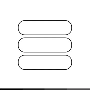 Menu Button Icon Illustration design Stock Illustration