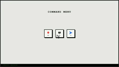 Menu Button Interaction in Minimalistic Screen Experience Stock Footage 347080482