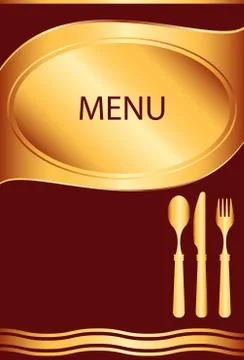 Menu card design template Stock Illustration
