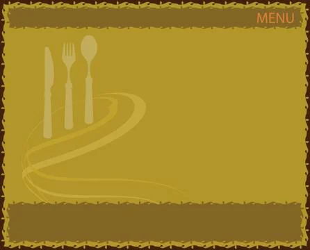 Menu card design template Illustrazione stock