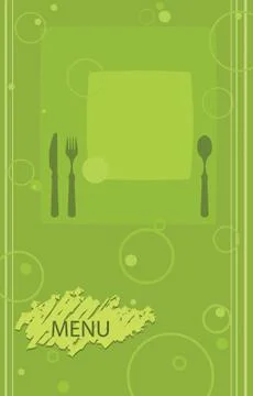 Menu card design template Stock Illustration