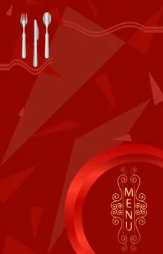 Menu card design template Stock Illustration