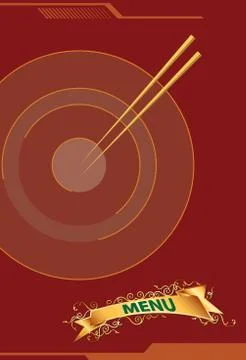 Menu Card Design Template Stock Illustration