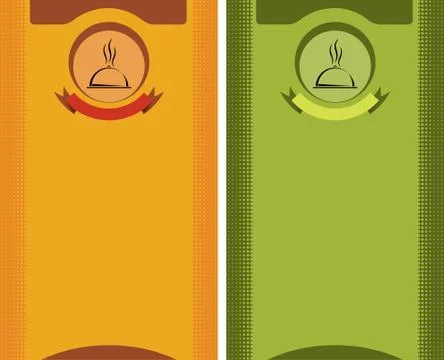 Menu Card Design Template Illustrazione stock