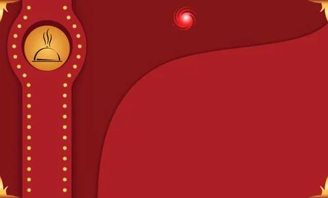 Menu Card Design Template Illustrazione stock