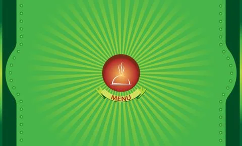 Menu Card Design Template Stock Illustration